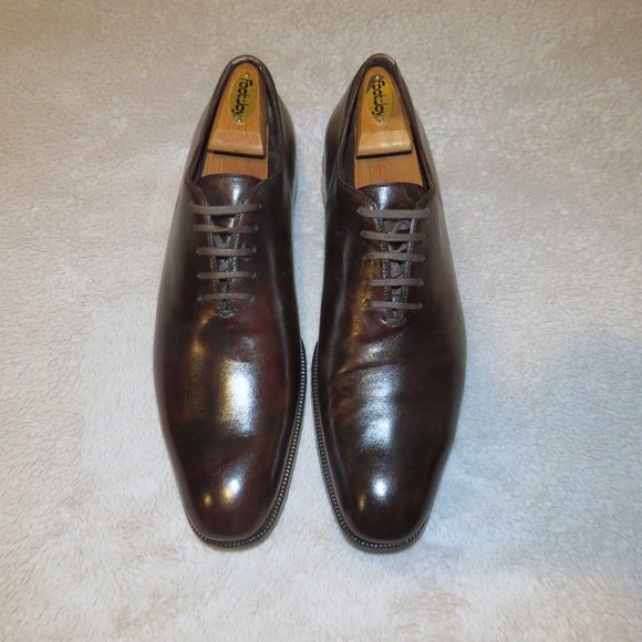 Tom Ford Brown Antiqued Whole Cut One Piece Oxfords 11TT main image 7